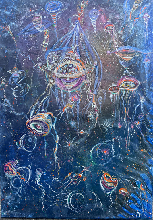 ‘Medusa Dream’ original painting by Anita Isabelle Klein