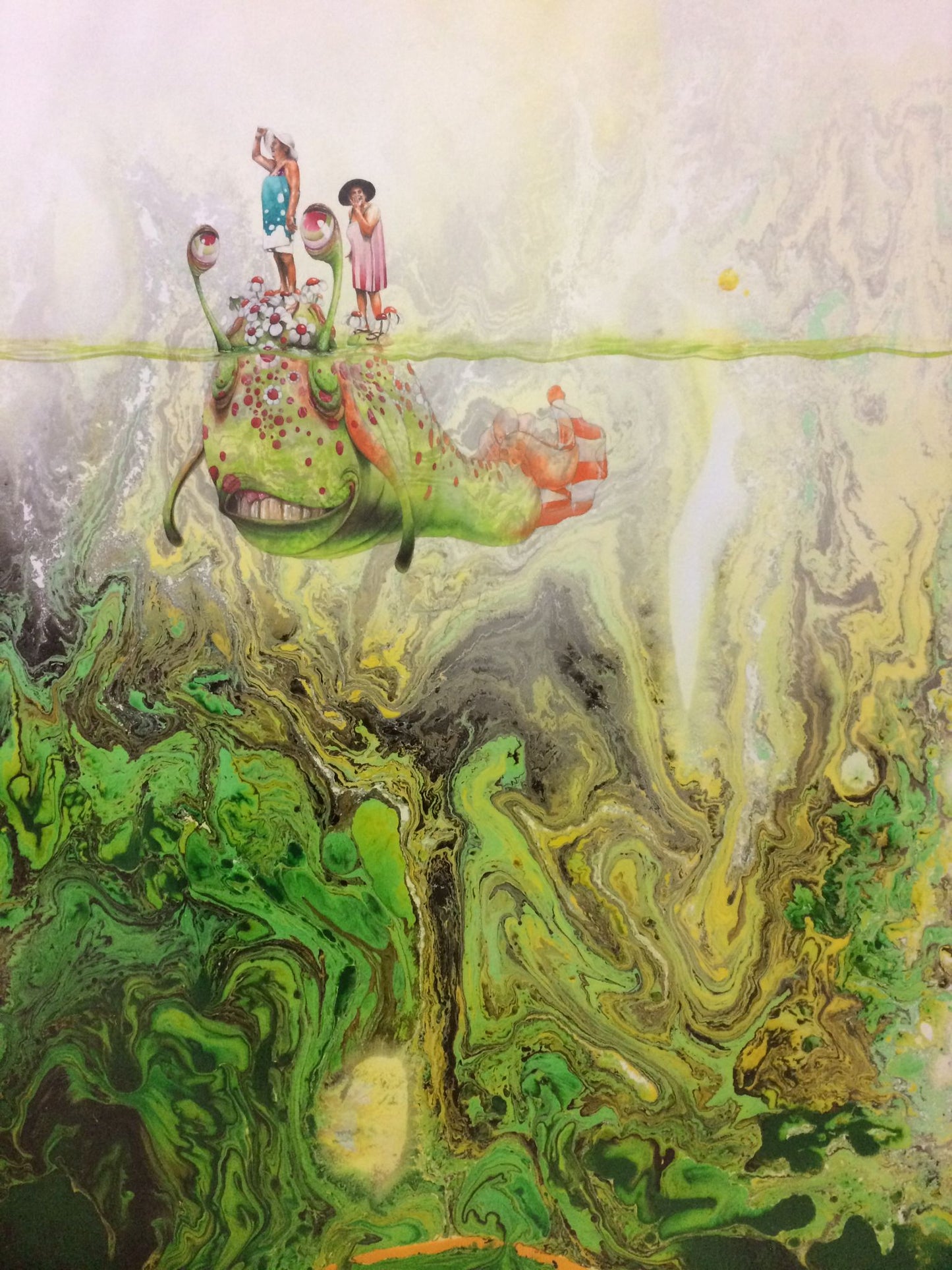 ‘Happiness Island’ original art by Jorge Perez Rodriguez