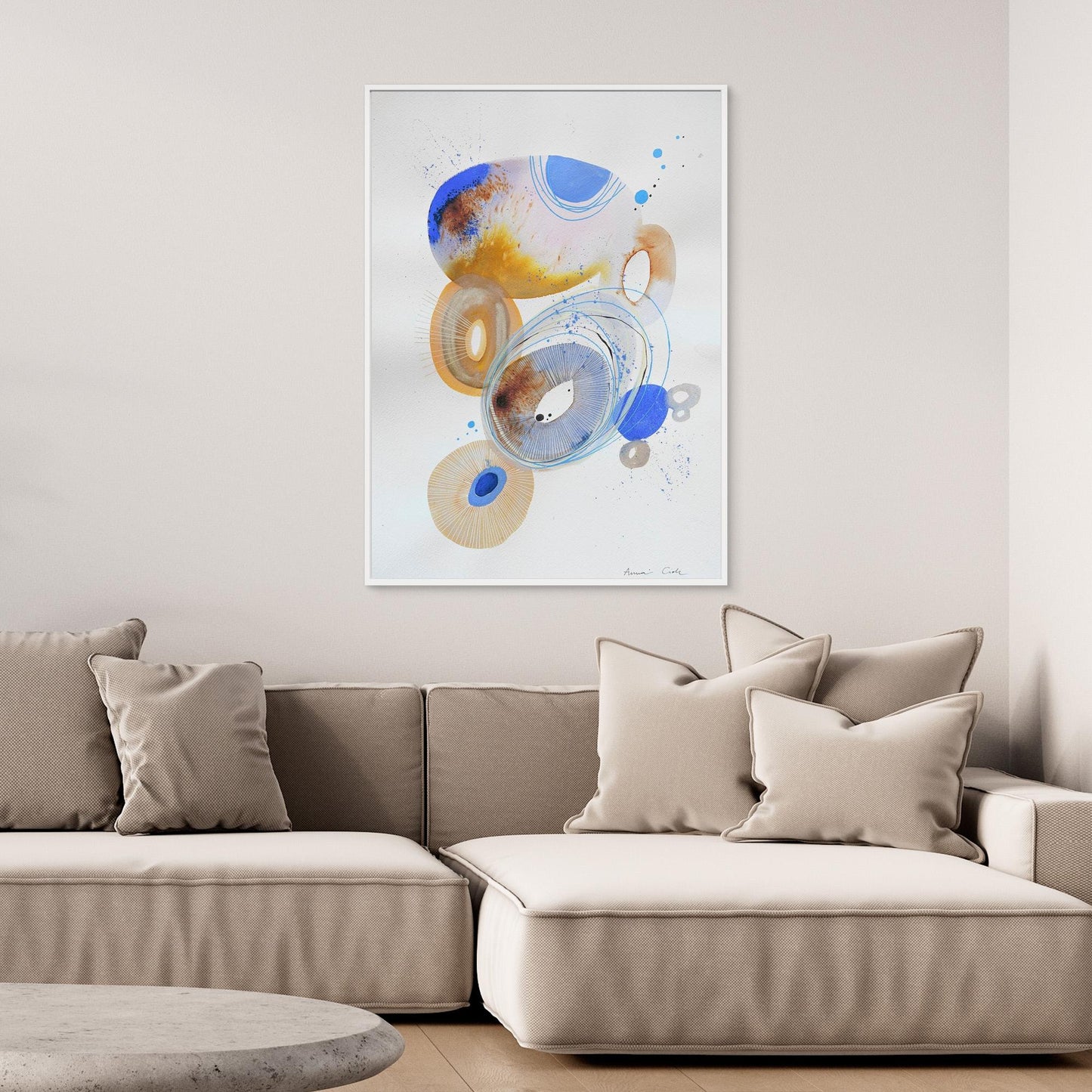Canvas Art Print - AC/Ovals 3