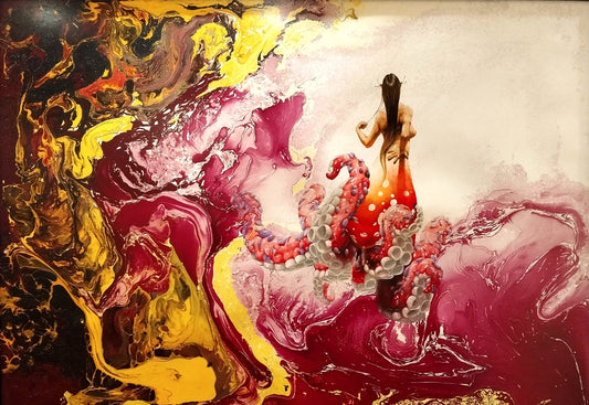 'Octopus Lady' original art by Jorge Perez Rodriguez