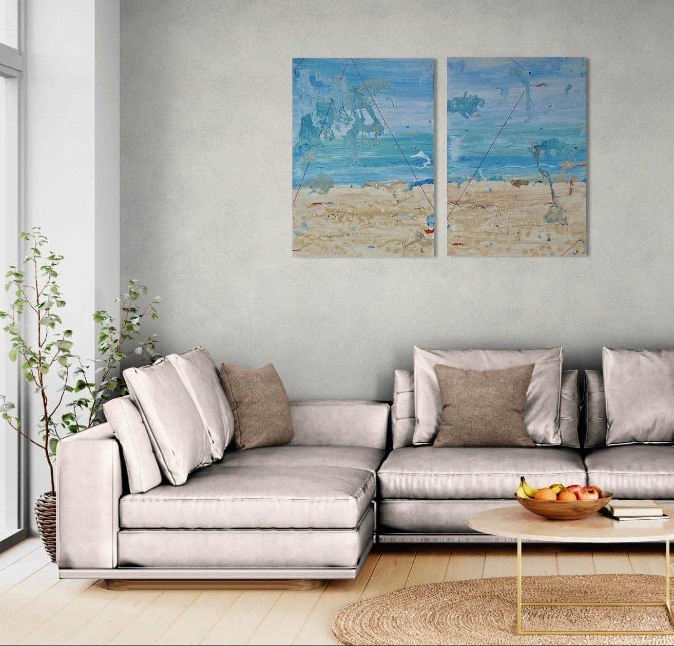 ‘Windy Beach’ - original painting by Anita Isabelle Klein