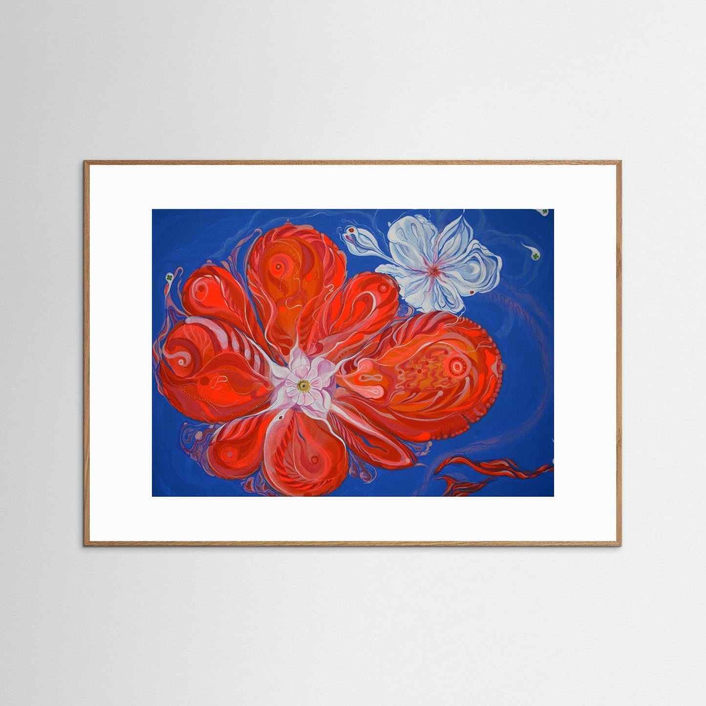 Giclee Art Print - AIK/Orange Flower