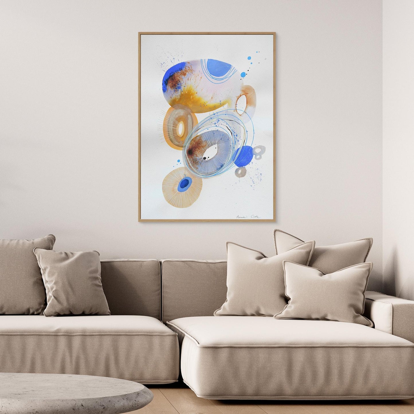 Canvas Art Print - AC/Ovals 3