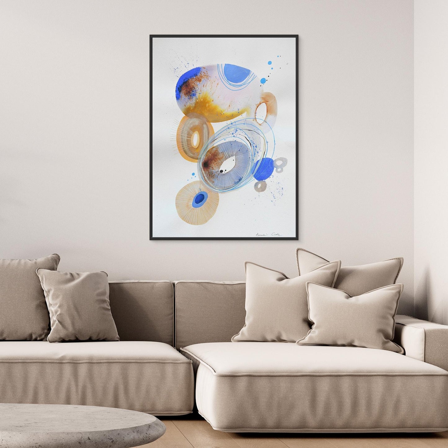Canvas Art Print - AC/Ovals 3