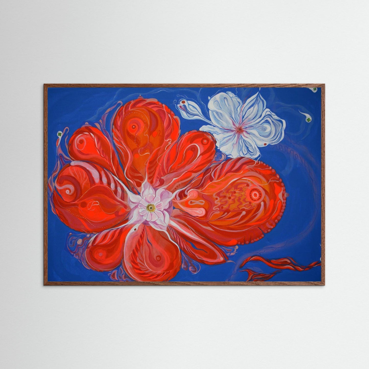 Giclee Art Print - AIK/Orange Flower