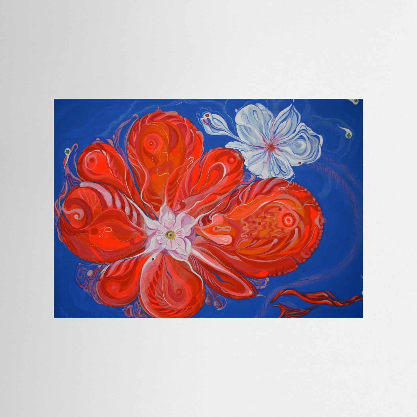 Giclee Art Print - AIK/Orange Flower