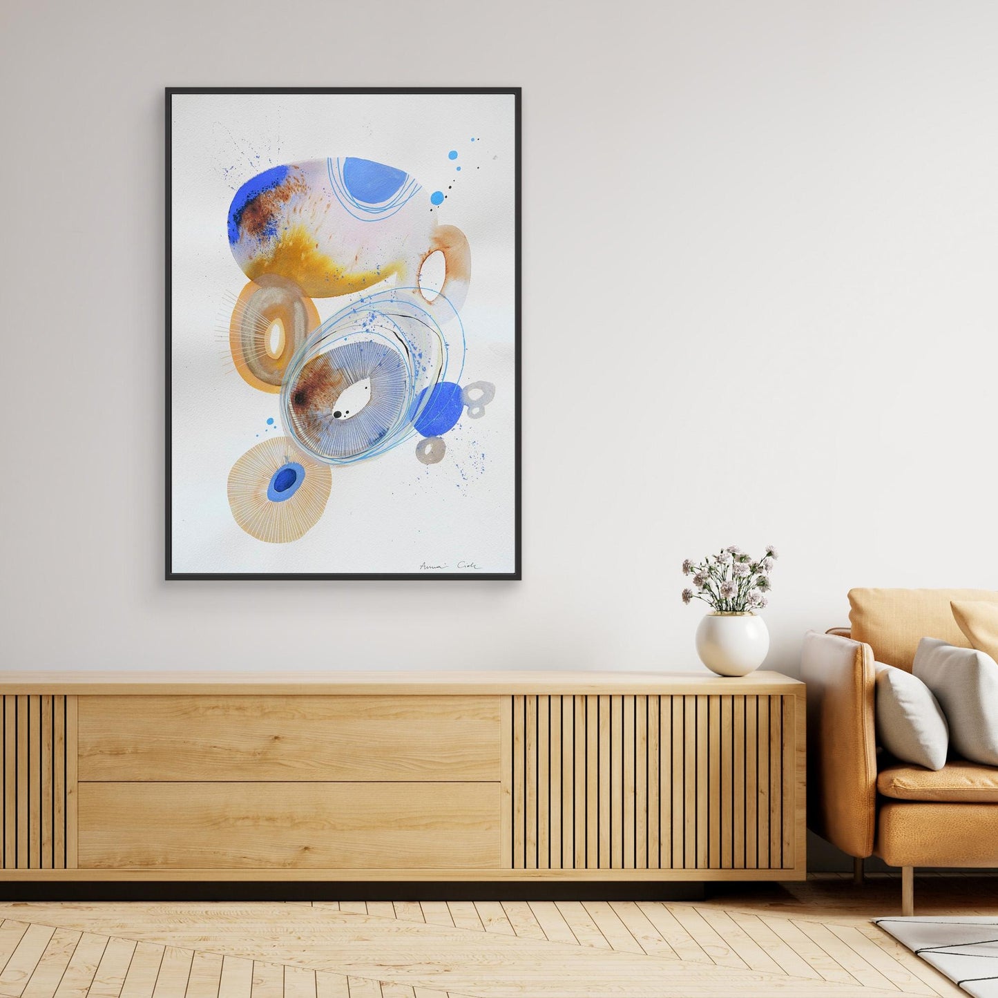 Canvas Art Print - AC/Ovals 3