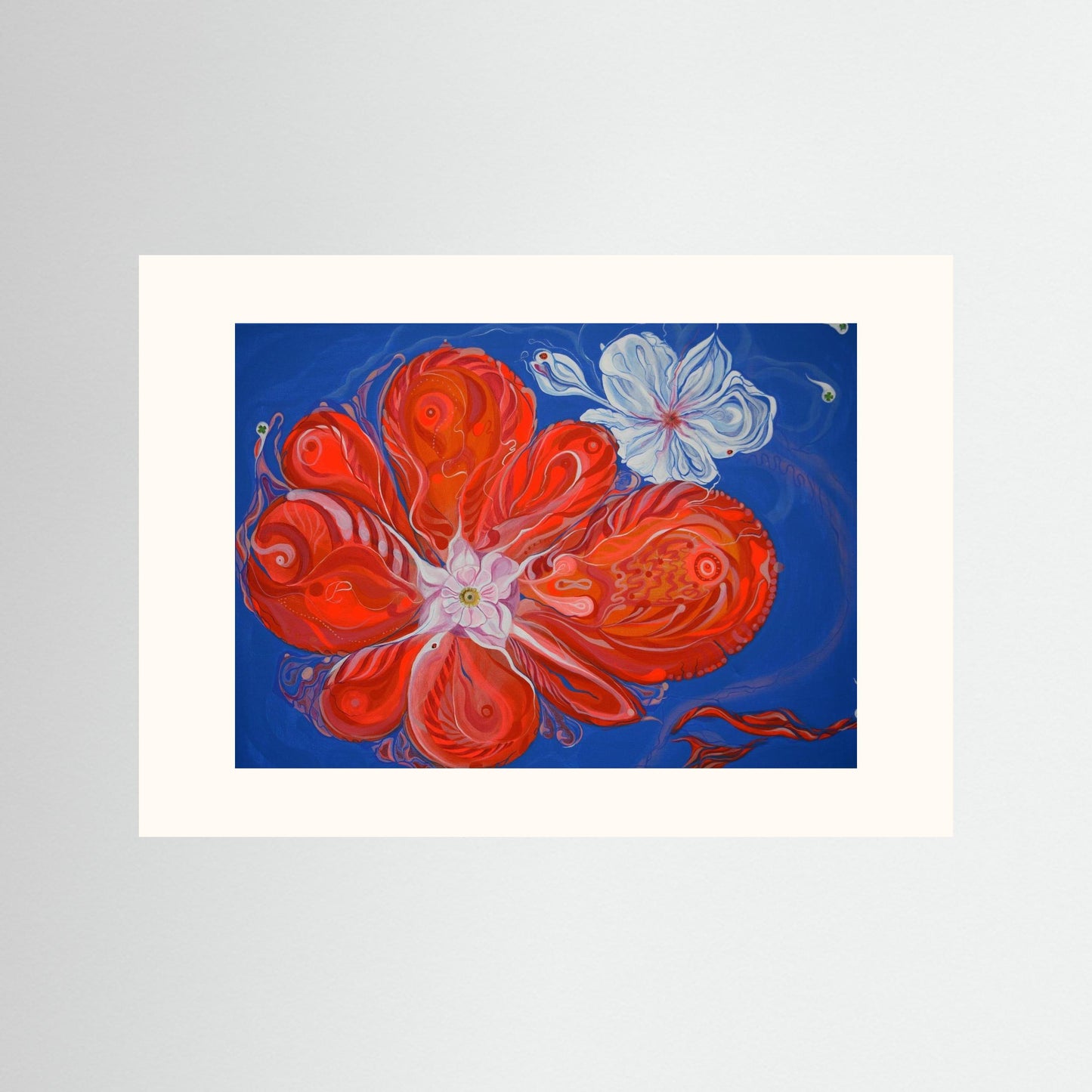 Giclee Art Print - AIK/Orange Flower