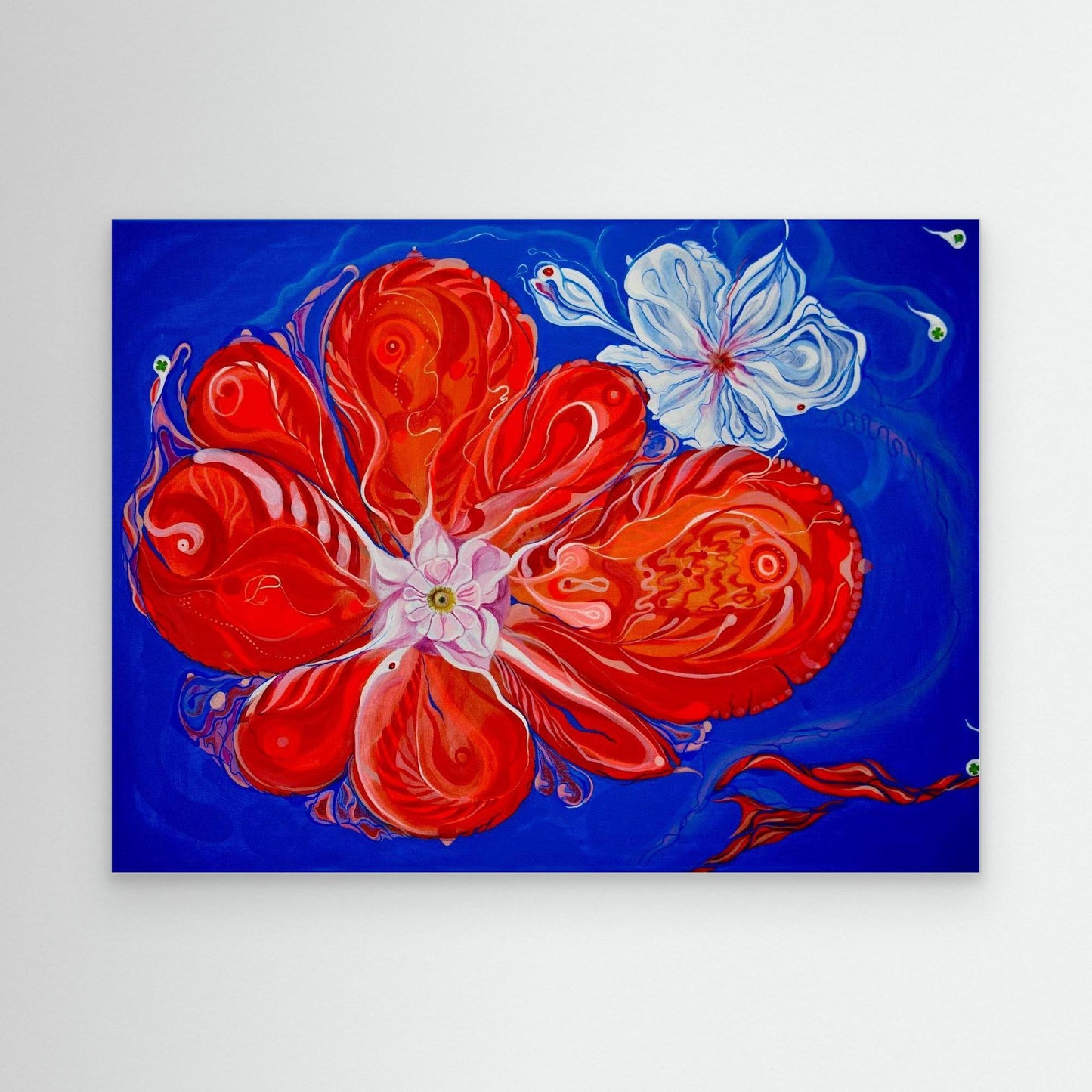 Canvas Art Print - AIK/Orange Flower