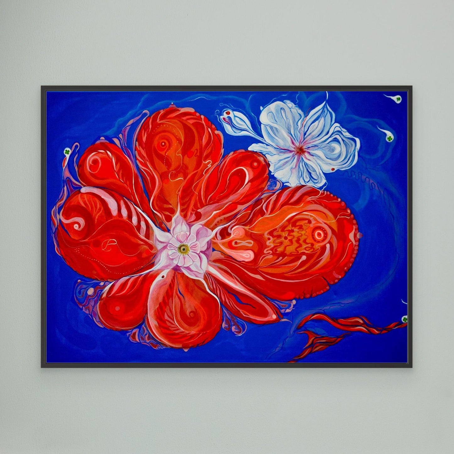 Canvas Art Print - AIK/Orange Flower