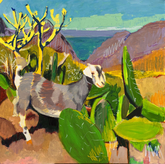 Oryginalna grafika „Spacer” autorstwa Natalii Biegalskiej