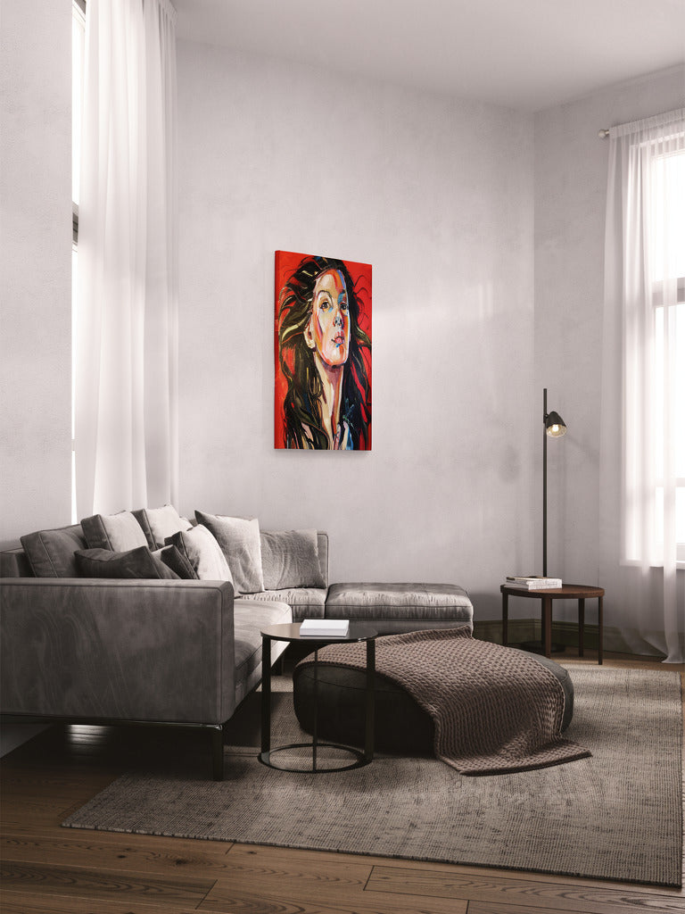 'Mujer con una libélula', obra original de Anna Bocek 