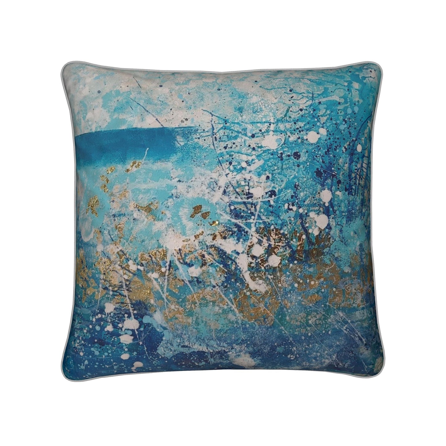 Cushion Cover - ‘The Power of Blue and Gold’/B/AW