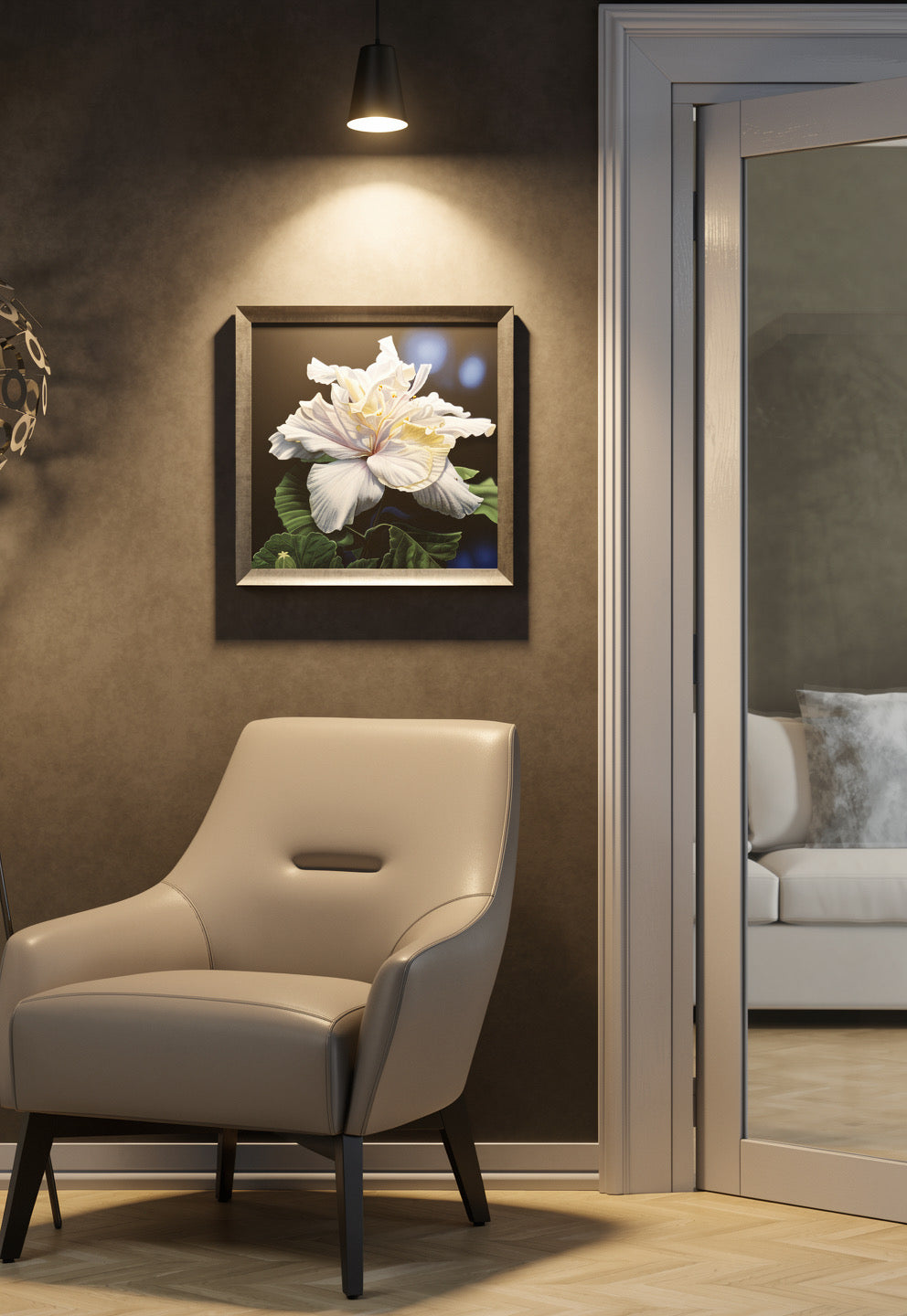 ‘White Flower’ - original art by Alicja Kajtanowska