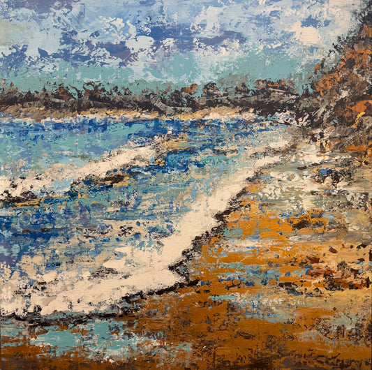 Playa de Fanabe -original painting by Alina Walkusz Sold