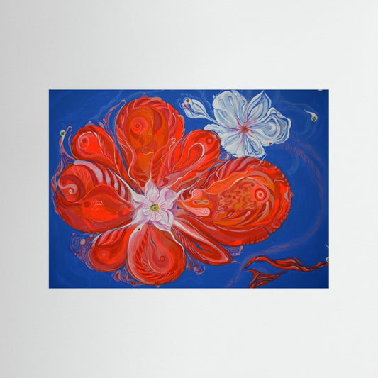 Giclée Art Print - AIK/Orange Flower