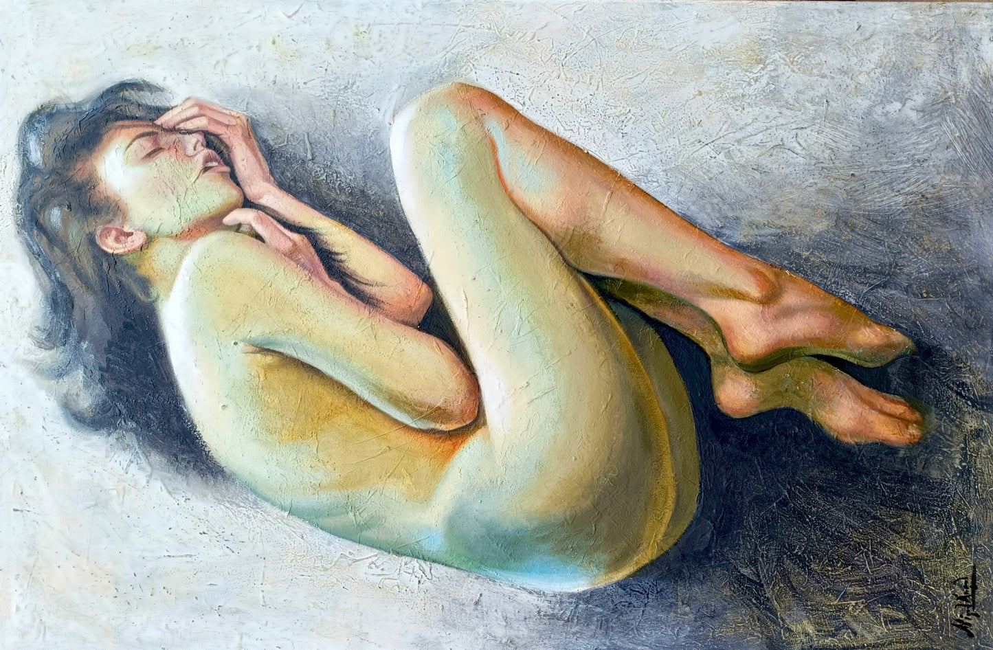 DESNUDO FETAL- original art by Miguel Angel Gonzalez Marrero