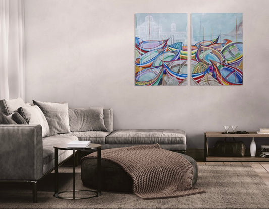 ‘Hombre Libre Boats’ - original art by Anita Isabelle Klein