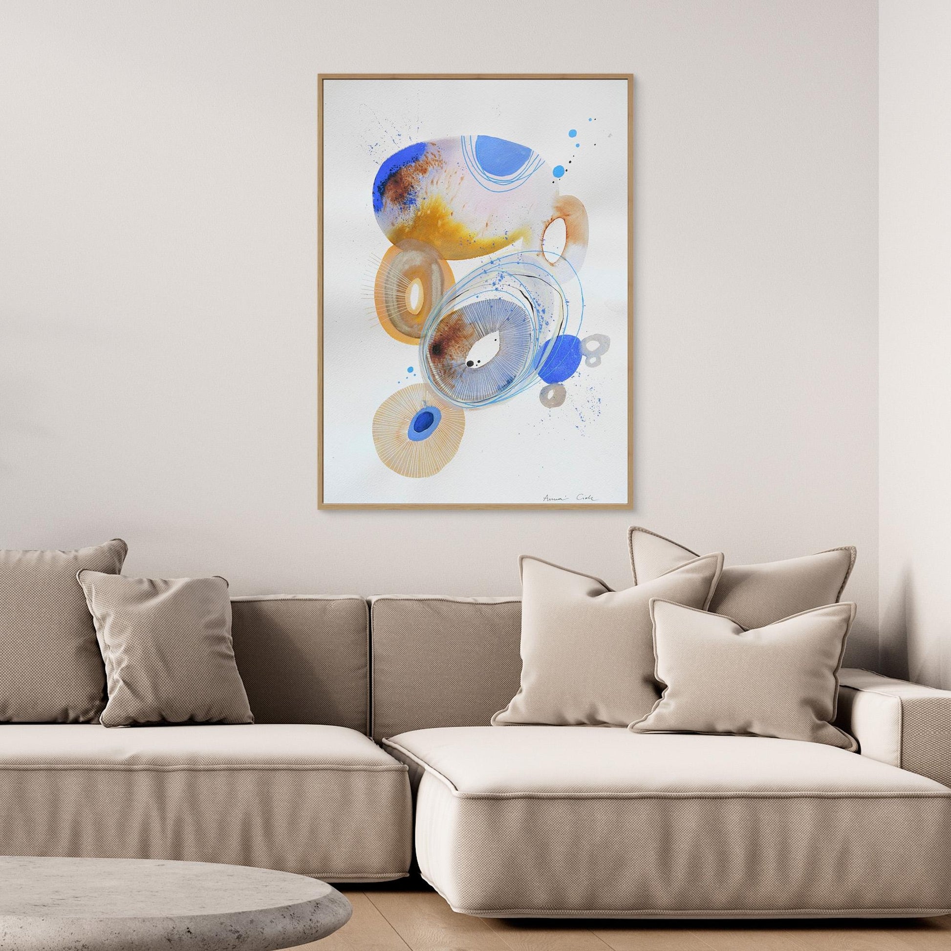 Canvas Art Print - AC/Ovals 3