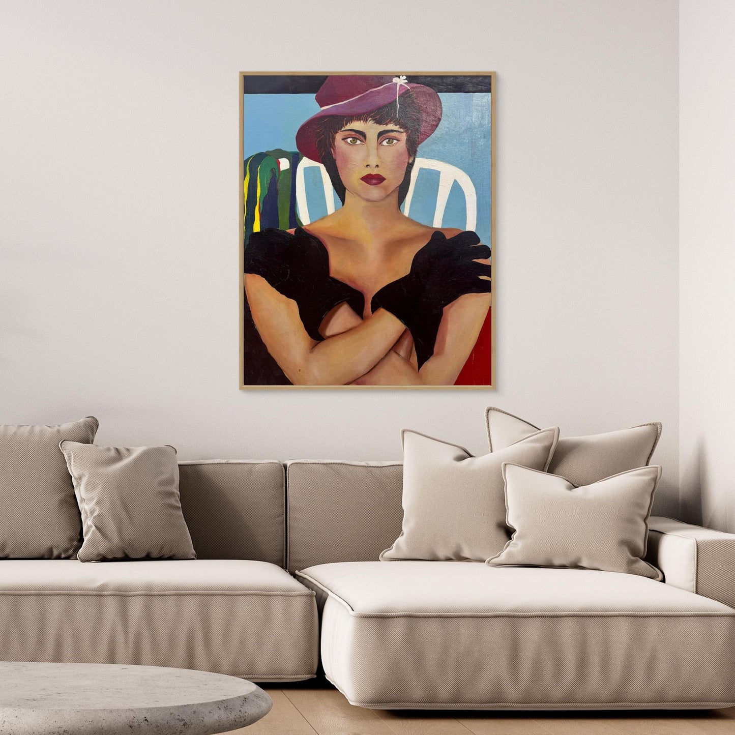 Gloves On - print on canvas