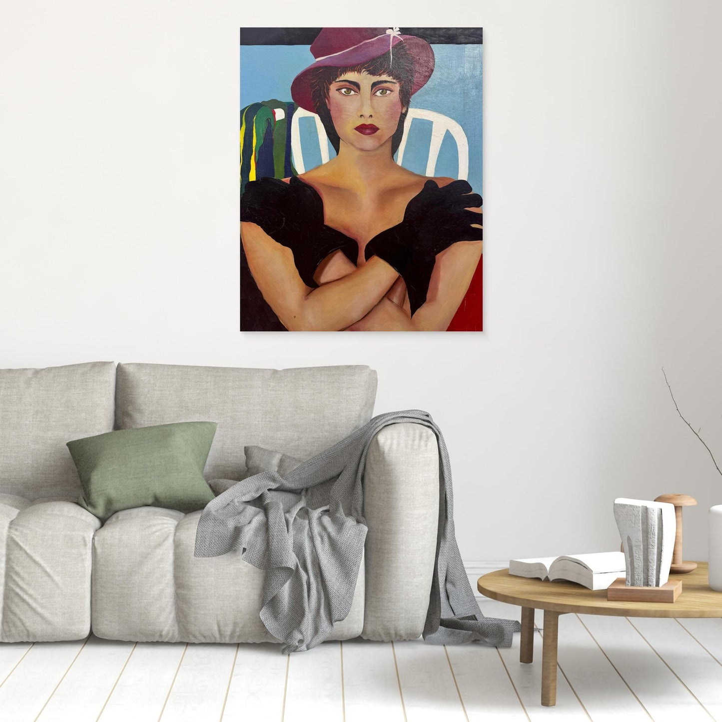 Gloves On - print on canvas