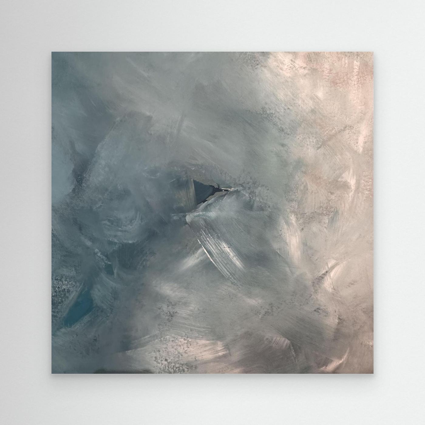 Canvas Print- Blue Triangle Abstract by Alina Walkusz 