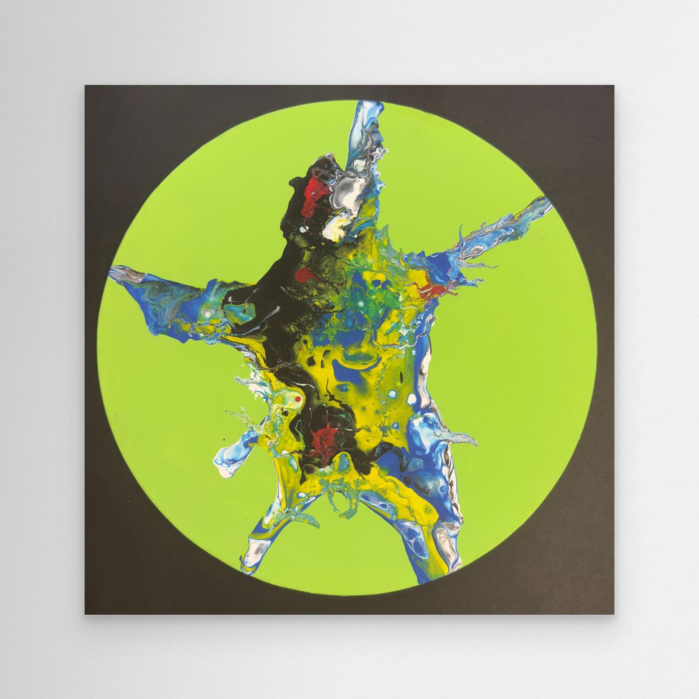 Canvas Print -Synthesis of Chaos on Lime Green by Anita Isabelle Klein/AIK