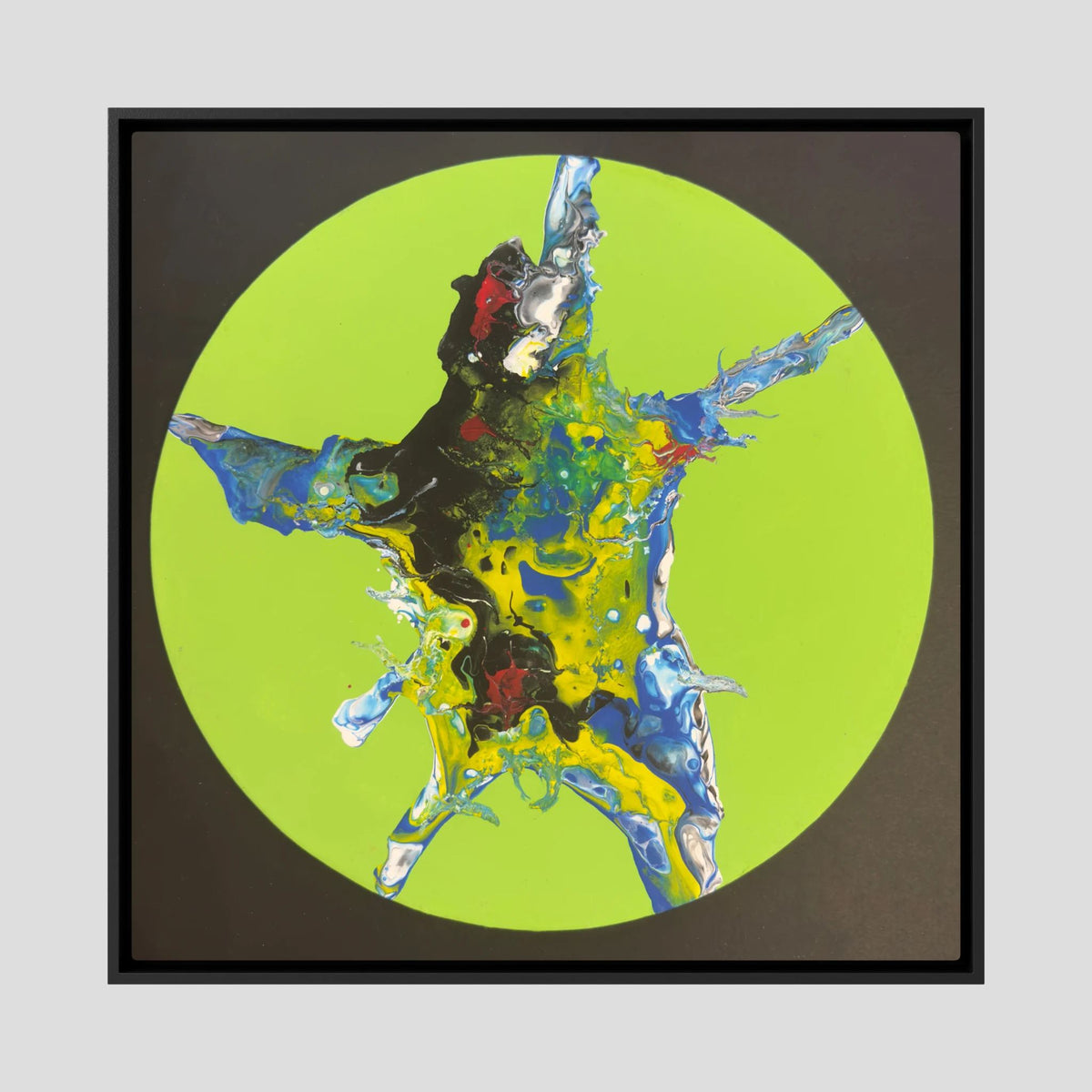 Canvas Print -Synthesis of Chaos on Lime Green by Anita Isabelle Klein/AIK