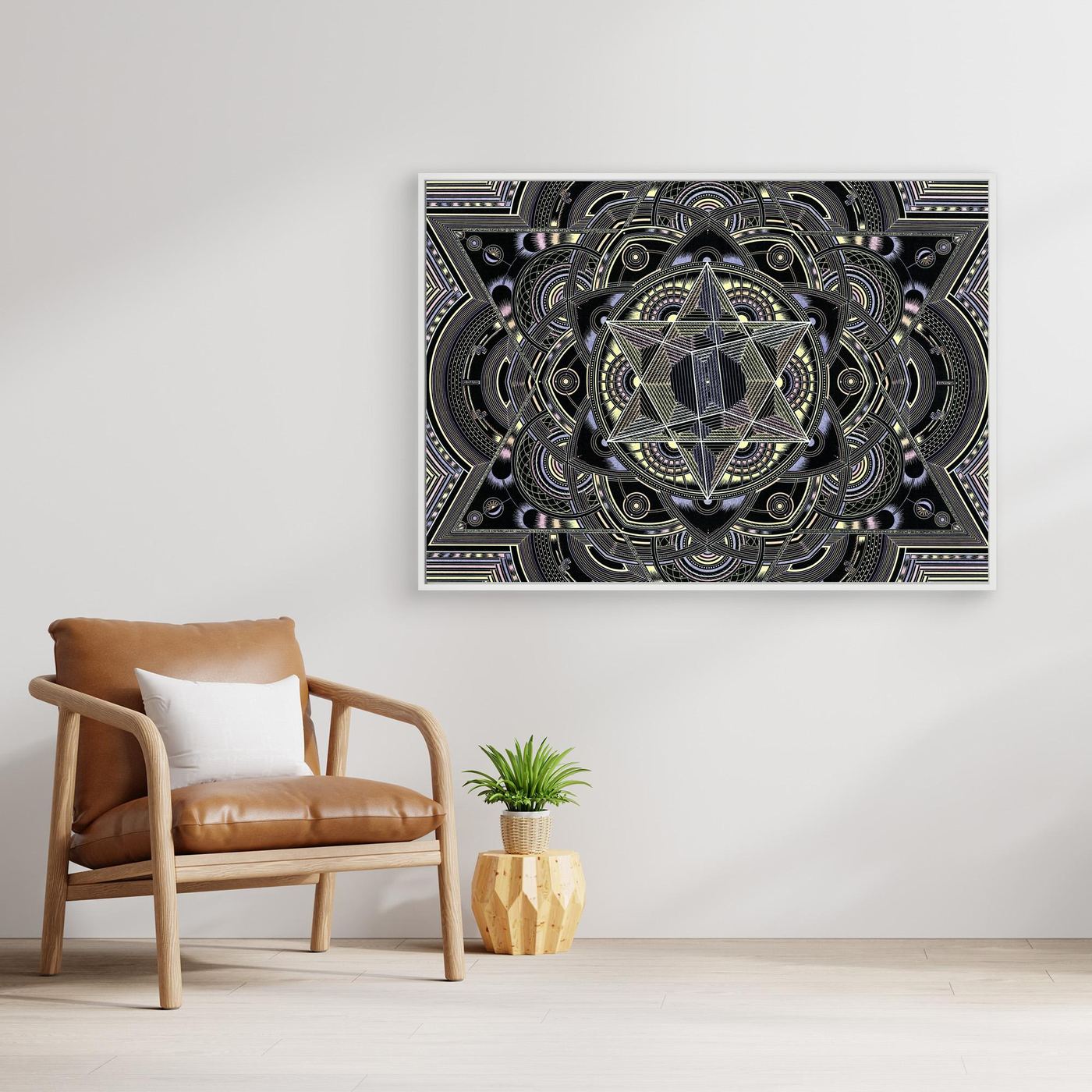 Print on Canvas - Merkaba  by Simon Wieland/SW