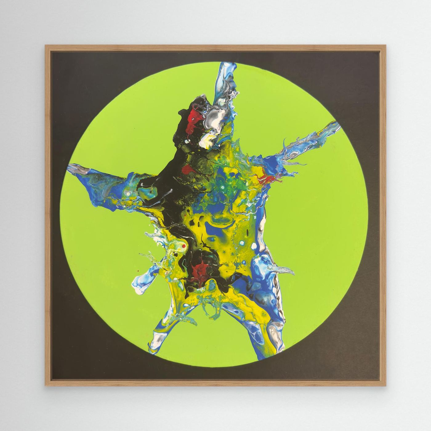 Canvas Print -Synthesis of Chaos on Lime Green by Anita Isabelle Klein/AIK