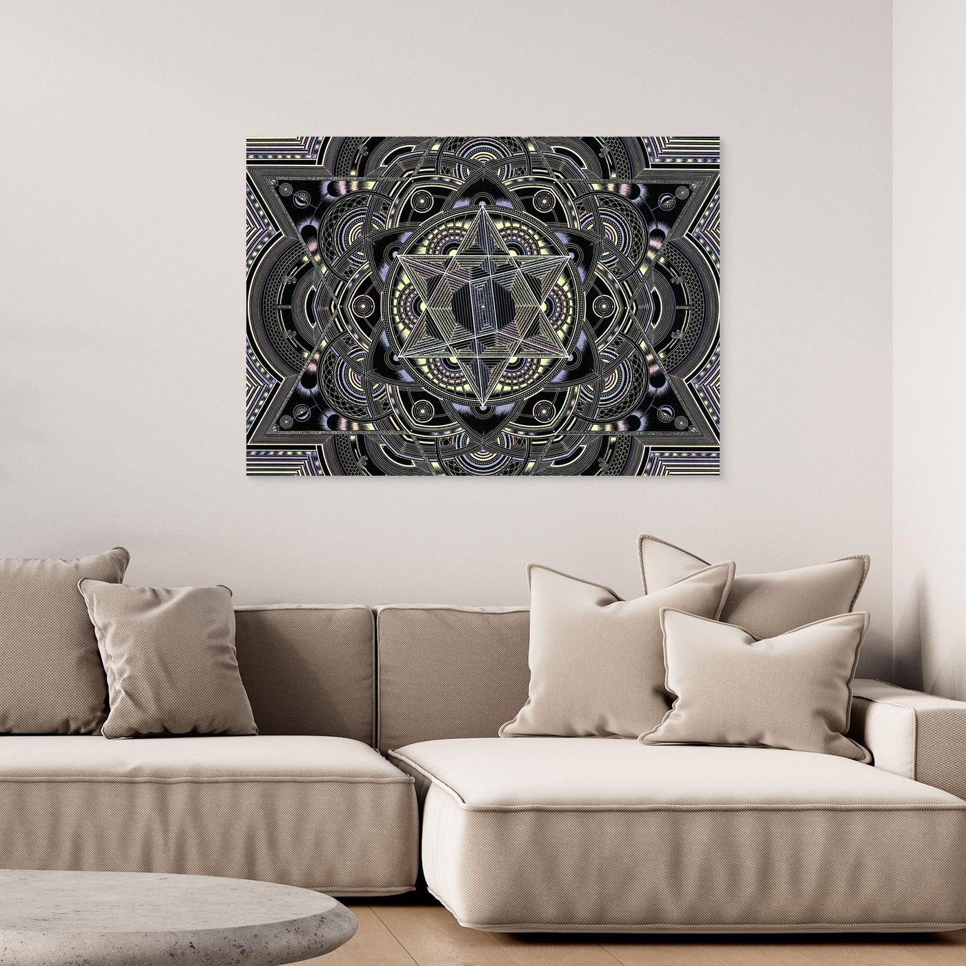 Print on Canvas - Merkaba  by Simon Wieland/SW