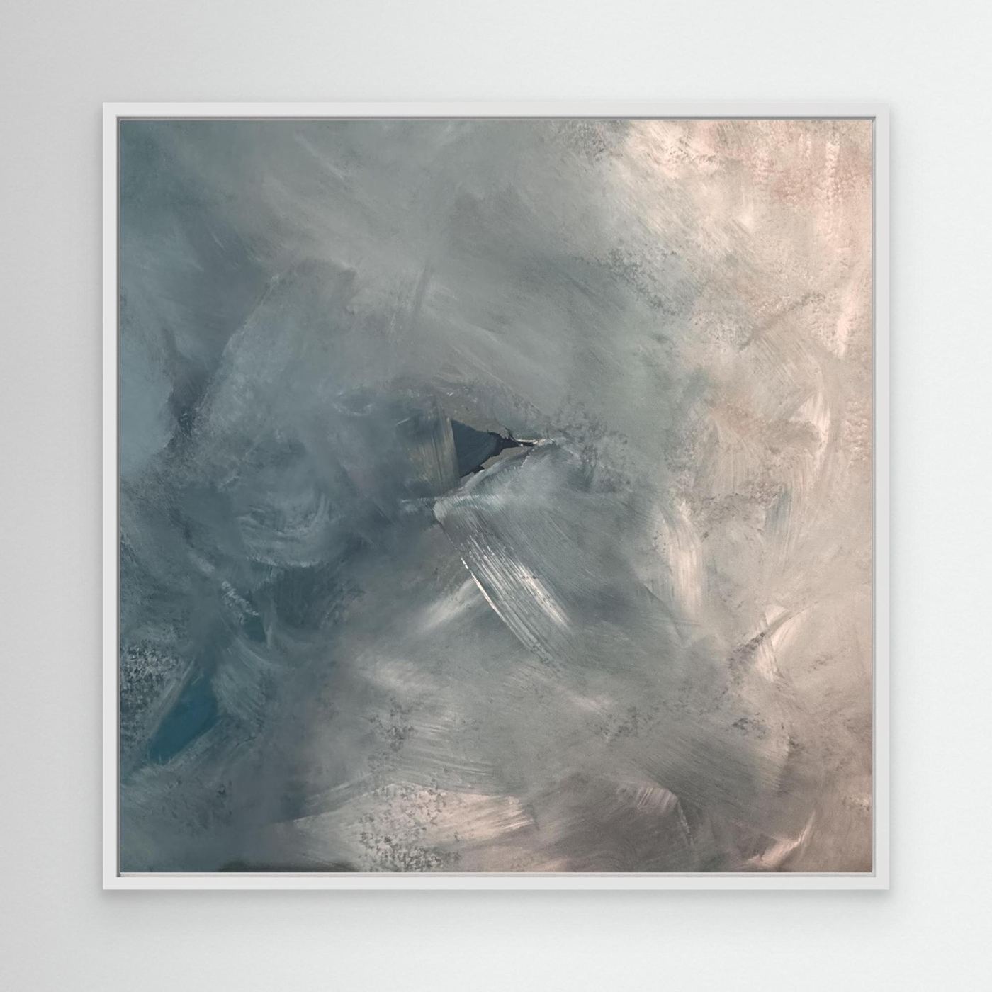 Canvas Print- Blue Triangle Abstract by Alina Walkusz 