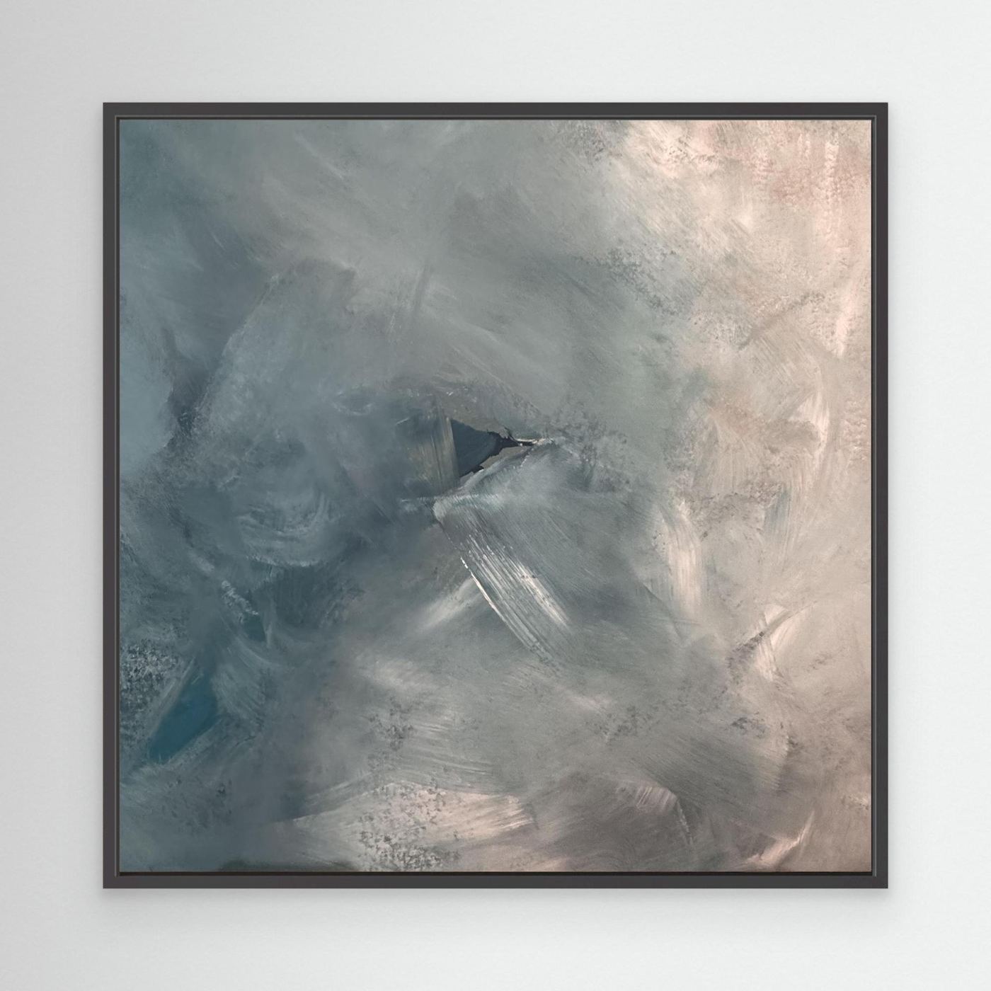 Canvas Print- Blue Triangle Abstract by Alina Walkusz 
