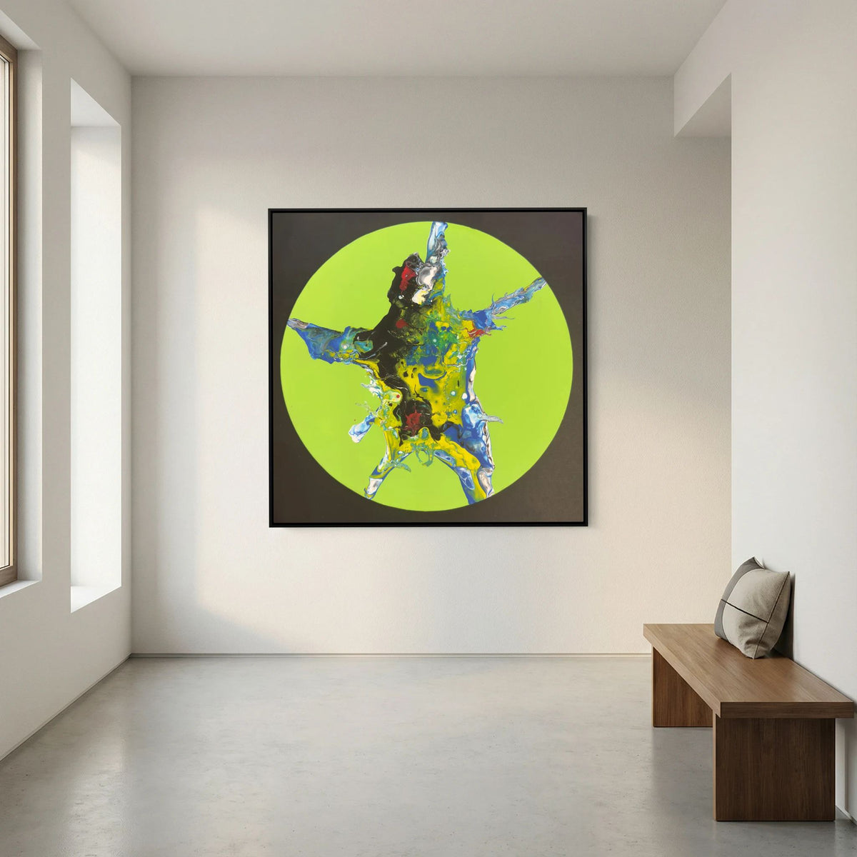 Canvas Print -Synthesis of Chaos on Lime Green by Anita Isabelle Klein/AIK
